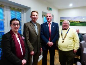 Andrew and Mark with Sian on the left and President Phil on the right